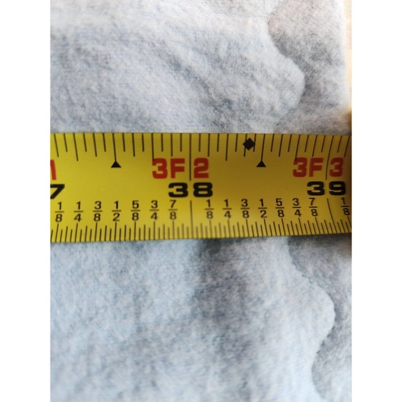 Softest 90's Vtg Handmade Flannel Baby Blanket, Childs Blue Pink Floral - Picture 5 of 10